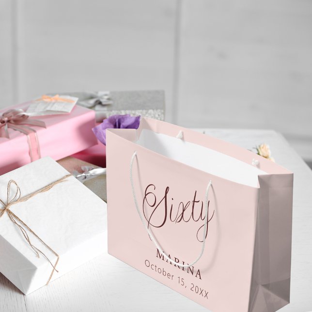 Ro guld namn-skript 60-årsdag (Skapare uppladdad)