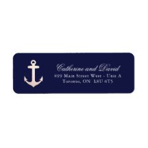 Ro Guld Nautical Anchor Returetiketter