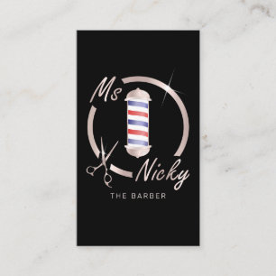 Ro Guld Nicky the Barber Visitkort