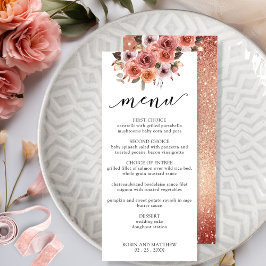 Ro Guld och Blommigt för Rosa Meny
