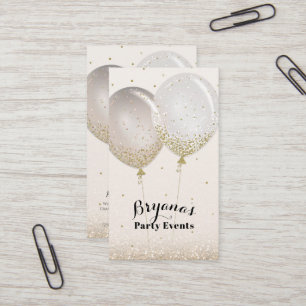 Ro Guld och Glitter Rosa  Party-händelseplanering Visitkort