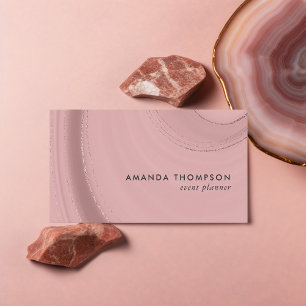 Ro Guld och Rosa Agate Visitkort
