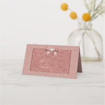 Ro Guld och Snyggt Glitter Bröllop