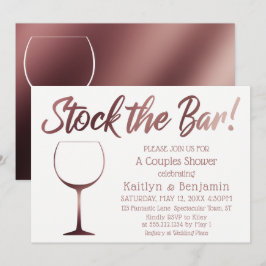 Ro Guld och Vita Lagrar vid Pub Par Inbjudningar