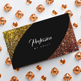 Ro Guld Ombre Glitter Gnistra Glam Professionell Visitkort