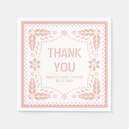 Ro guld papel picado Tack Shower Pappersservett