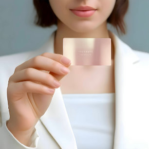 Ro Guld Parly Minimal Silke Metallic White Visitkort