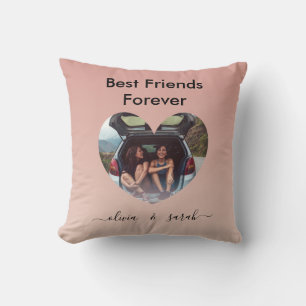 Ro Guld Photo Heart Best Friends Forever Kudde