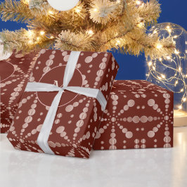 Ro Guld Polka dots Chocolate Brown jul Presentpapper
