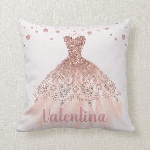 Ro Guld Princess Dress Boll Gown Couture Kudde