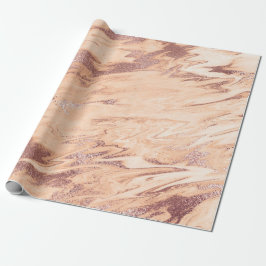 Ro Guld Pulver Coral Copper  Marble Stone Presentpapper