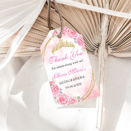 Ro Guld Quinceanera Miss Quince 15 Anos Birthday Presentetikett