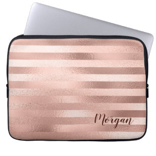 Ro Guld Rand, Namn eller Monogram, Vs 2 Laptop Fodral