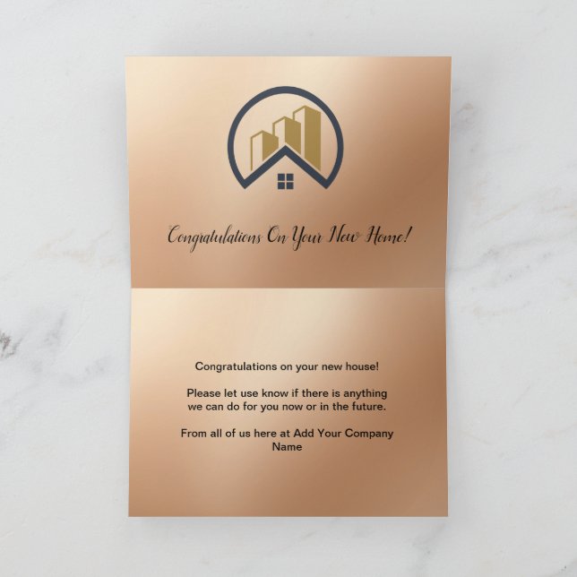 Ro Guld | Red Färg Real Gods Tack Kort (Inuti)