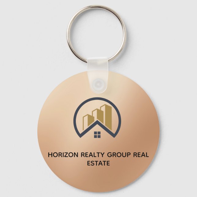 Ro Guld | Red Färg Real Gods-tecken Nyckelring (Baksida)