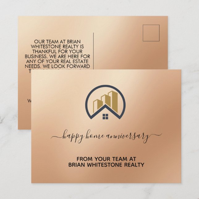 Ro Guld | Red Färg Real Gods Vykort (Fram/baksida)