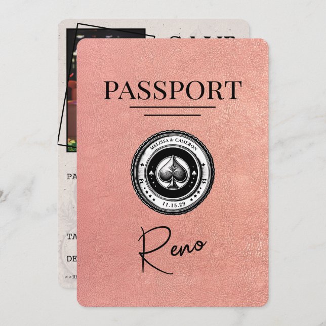 Ro Guld Reno Passport Spara datum Spara Datumet (Fram/baksida)