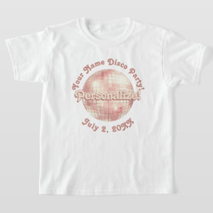 Ro Guld Retro Disco Boll PERSONLIG T-Shirt