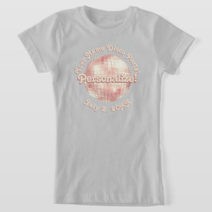 Ro Guld Retro Disco Boll PERSONLIG T-Shirt