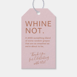 Ro Guld Rosa Birthday Funny Anpassningsbar Vin fav Presentetikett