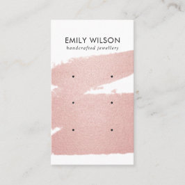 RO GULD ROSA BRUSH STROKE 3 STUD ÖKNING VISNING VISITKORT