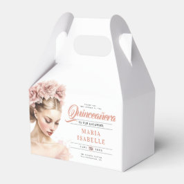 Ro Guld Rosa Calligraphy Quinceanera Party Presentaskar