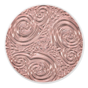 Ro guld rosa elegant segrare art nouveau vid knopp