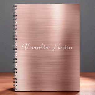 Ro Guld - Rosa Foil Professionell Girly Anteckningsbok