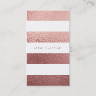 Ro Guld Rosa Foil White Rand Hair Stylist Visitkort