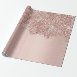 Ro Guld  Rosa Girly Glitter-damm Presentpapper