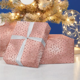 Ro Guld Rosa Glam Glitter Dots Presentpapper
