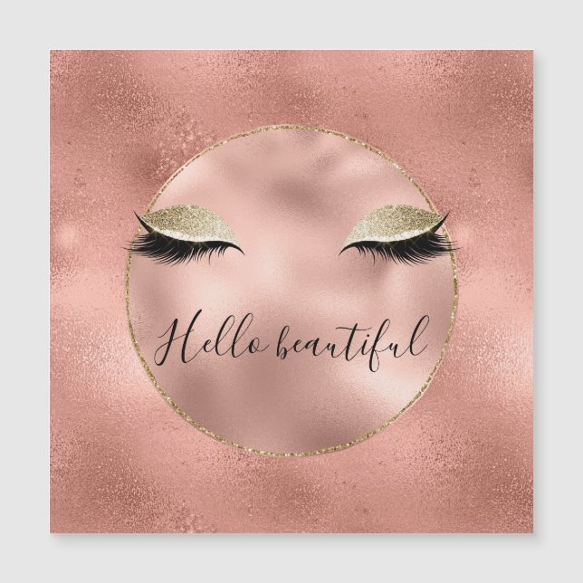 Ro Guld Rosa Glam Glitzy Black Eyelash (Framsida)
