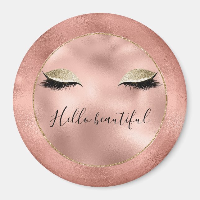 Ro Guld Rosa Glam Glitzy Black Eyelash Magnet (Framsidan)