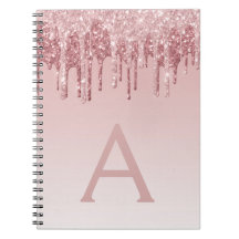 Ro Guld Rosa Glitter Gnistra Monogram bärbar dator