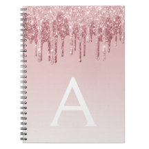 Ro Guld Rosa Glitter Gnistra Monogram bärbar dator