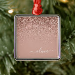 RO GULD -  ROSA GLITTER GNISTRA NAMN JULGRANSPRYDNAD METALL<br><div class="desc">Ro Guld -  Rosa Glitter Monogram Namn och första julprydnad. Det gör perfekten söt 16-årsjubileum,  bröllop,  möhippa,  årsdag,  babydusch eller bachelorette-fest för någon som glam lyxen och chic stilar i kärlek.</div>