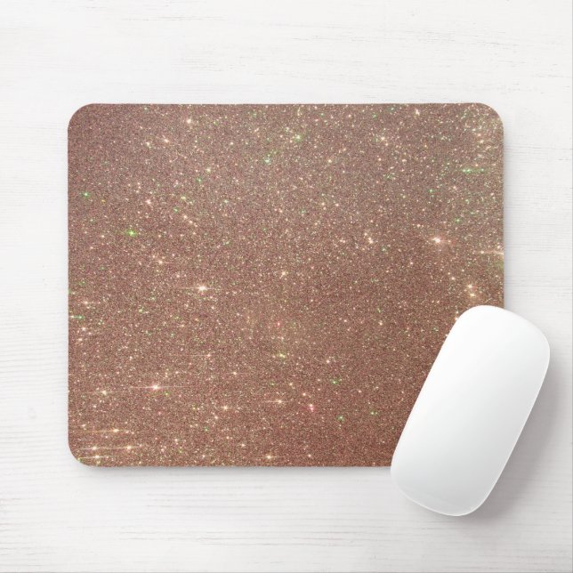 Ro Guld Rosa Glitter Musmatta (Med mus)