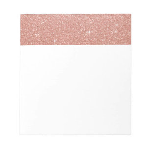 Ro Guld -  Rosa Glitter och Gnistra Anteckningsblock