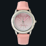 Ro Guld  Rosa Glitter och Gnistra Armbandsur<br><div class="desc">Att köra Faux Gnistra och Glitter Guld Ro  Rosa Watch är perfekt för en Guld eller  Rosa eller Födelsedagsfest Gift för Ro. Denna  Rosa Födelsedagsfest Watch är perfekt för en gigantisk Födelsedagsfest för  rosa. Den här klockan kan inkludera ditt monogram namn och initialt.</div>