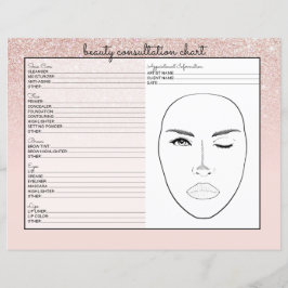 Ro Guld Rosa Glitter Ombre Beauty Consultation