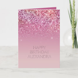 Ro Guld Rosa Guld Glitter Gnistra Kort