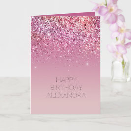 Ro Guld Rosa Guld Glitter Gnistra Kort