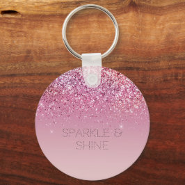 Ro Guld Rosa Guld Glitter Gnistra Nyckelring