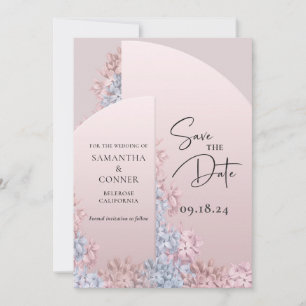 Ro guld rosa hyacinths vår boho Spara datum Datumet