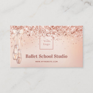 Ro guld rosa logotyp i skolstudiestudion i visitkort