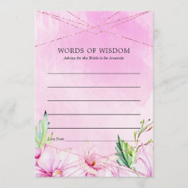 Ro Guld & Rosa Magnolia Geometric Möhippa Rådkort