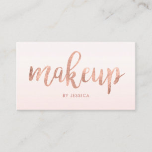 Ro Guld Rosa Makeup Artist Visitkort