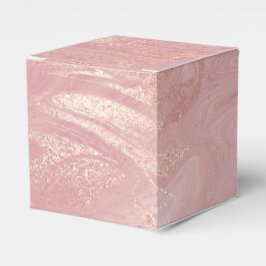  Ro Guld  Rosa Marble Favor Gift Presentaskar