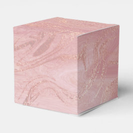  Ro Guld  Rosa Marble Favor Gift Presentaskar