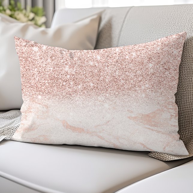 Ro Guld  Rosa Marble Lumbarkudde (Skapare uppladdad)